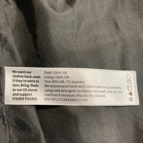 Eileen Fisher Women's Bomber Jacket Gray Charcoal Full Sipper 100% Silk Pockets - Picture 6 of 9